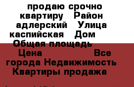 продаю срочно квартиру › Район ­ адлерский › Улица ­ каспийская › Дом ­ 68 › Общая площадь ­ 26 › Цена ­ 2 700 000 - Все города Недвижимость » Квартиры продажа   